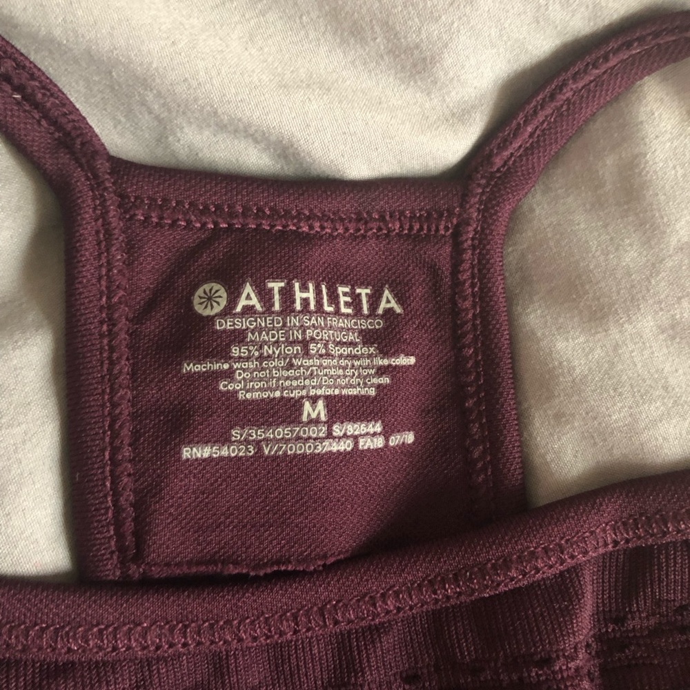Athleta Burgundy Crop Top - Picture 5 of 6
